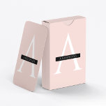 Minimalist Pastel Pink Personalized Name Playing Cards<br><div class="desc">Minimalist Pastel Pink Personalized Name</div>