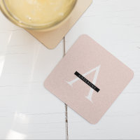 Minimalist Pastel Pink Personalized Name