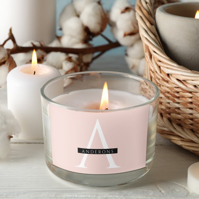 Minimalist Pastel Pink Personalized Name Sticker (Creator Uploaded)