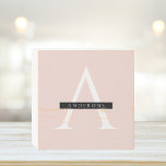 Minimalist Pastel Pink Personalized Name Wooden Box Sign<br><div class="desc">Minimalist Pastel Pink Personalized Name</div>