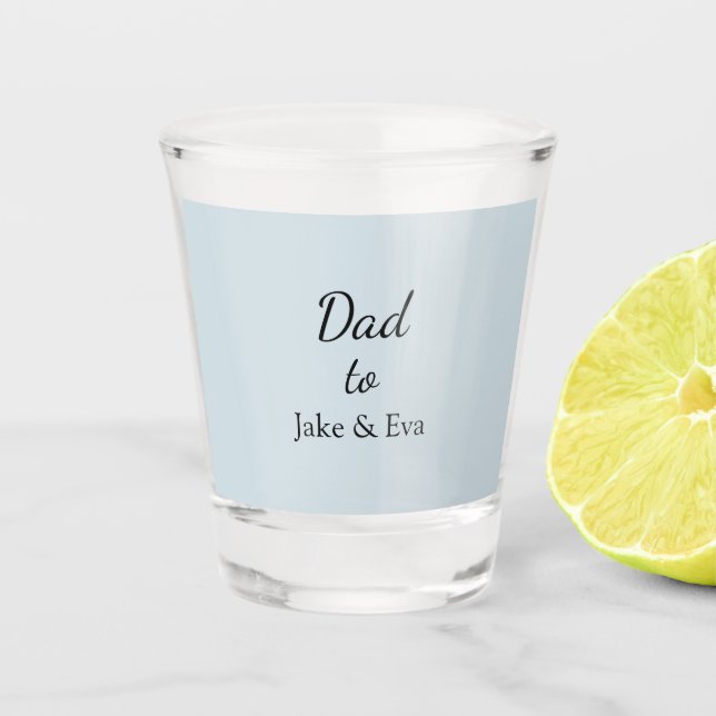 Minimalist Pastel Shot Glass | Father's Day Gift (Front)