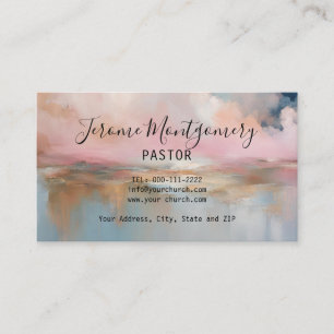 Minimalist Pastor Business Card