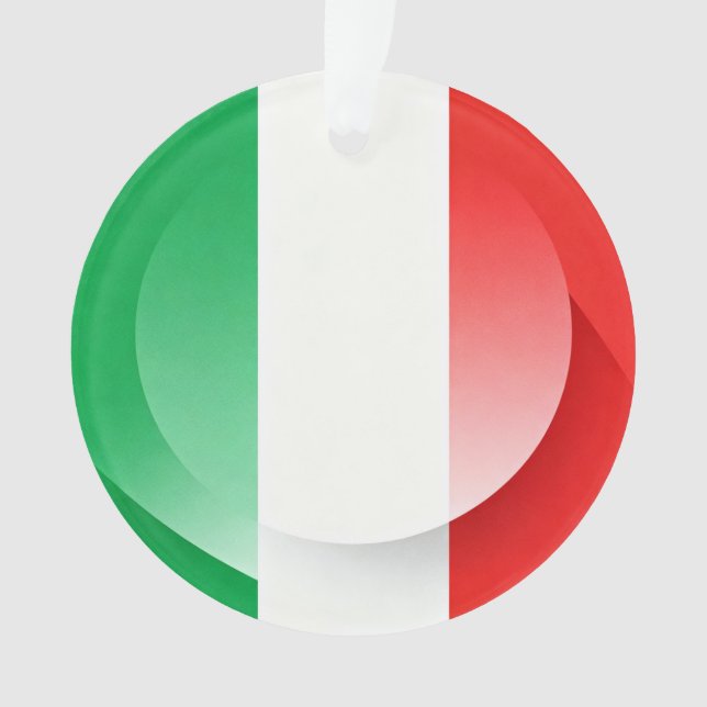 Minimalist Patriotic Ceramic Christmas Bauble Ornament (Front)