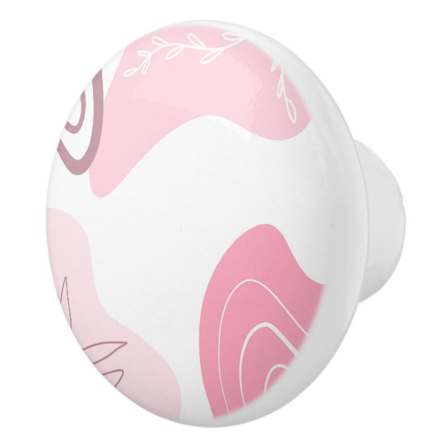 Minimalist Pattern  Ceramic Knob (Right)