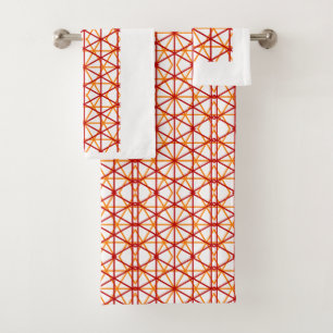 Minimalist Pattern Hexagon Modern Decorative Art  Bath Towel Set