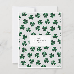 Minimalist Pattern St. Patrick's Day Card
