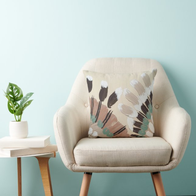 Minimalist Pattern Throw Pillow (Chair)