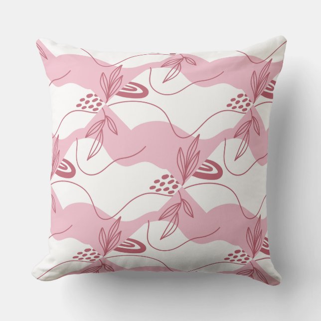 Minimalist Pattern Throw Pillow (Front)