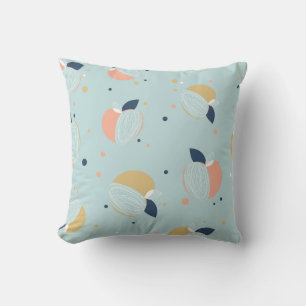 Minimalist Peach Bliss Throw Pillow