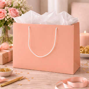 Minimalist Peach Modern Neutral Large Gift Bag