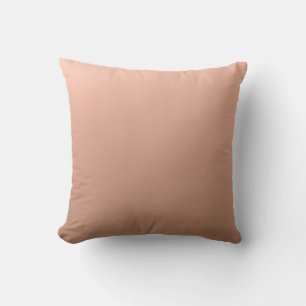 Minimalist Peach Solid Colour Throw Pillow, Soft P Pillow
