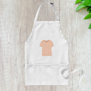 Minimalist Peach Tee Illustration  Standard Apron