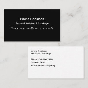 Minimalist Personal Concierge And Assistant Business Card