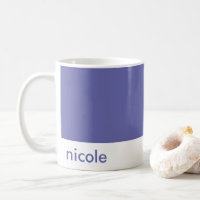 Minimalist Personalize Your Name Periwinkle Blue