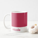 Minimalist Personalize Your Name Red Magenta Coffee Mug<br><div class="desc">Minimalist Personalize Your Name Red Magenta Coffee Mug perfect as a gift to your family,  friends and loved one this holiday seasons.</div>