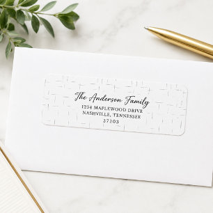 Minimalist Personalized Address Labels