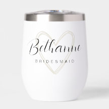 Minimalist Personalized Bridesmaid