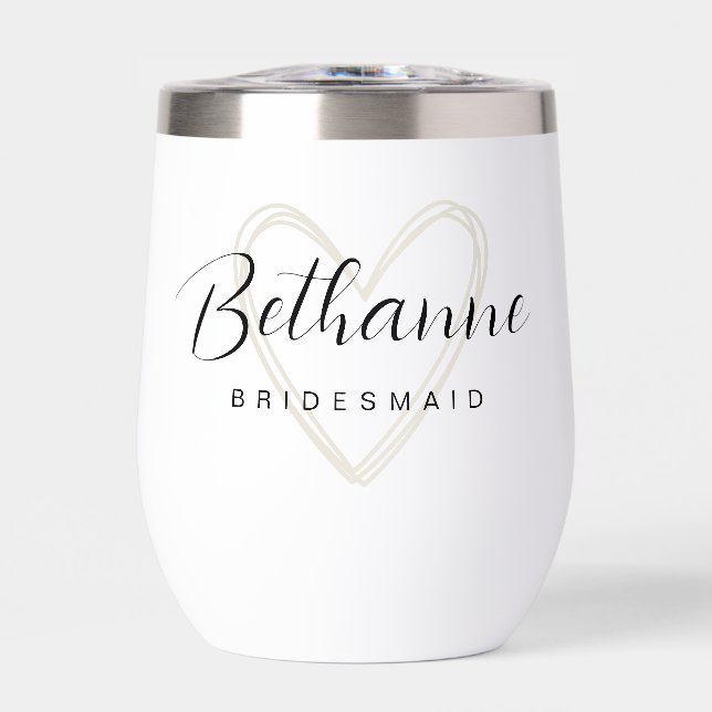 Minimalist Personalized Bridesmaid (Front)