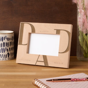 Minimalist Personalized Engraved Dad frame