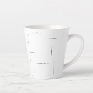 Minimalist Personalized File Folder Set Latte Mug