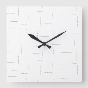 Minimalist Personalized File Folder Set Square Wall Clock