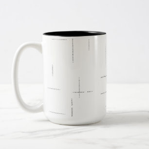 Minimalist Personalized File Folder Set Two-Tone Coffee Mug
