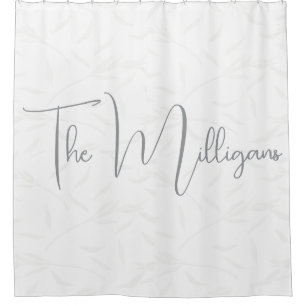 Minimalist Personalized Grey and White 