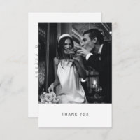 Minimalist Personalized Message Chic Photo Wedding