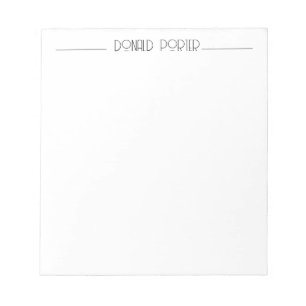 Minimalist Personalized Notepad