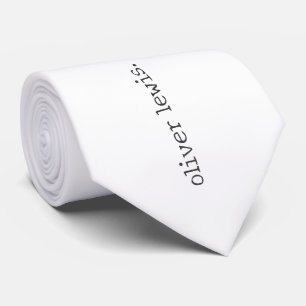 Minimalist Personalized Typewriter-Style Name Tie
