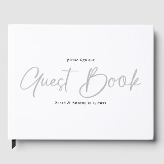 Minimalist Personalized Wedding Guestbook