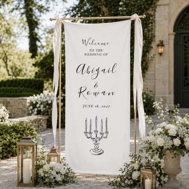 Minimalist Personalized Wedding Welcome Banner (Creator Uploaded)
