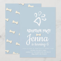 Minimalist Pet Dog Paw Birthday Party 