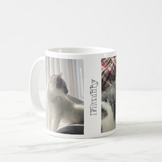 Minimalist Pet Photos and Names Coffee Mug