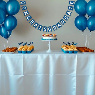 Minimalist Photo 8th Grade Graduation Bunting Flags