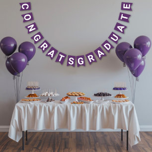 Minimalist Photo 8th Grade Graduation Bunting Flags