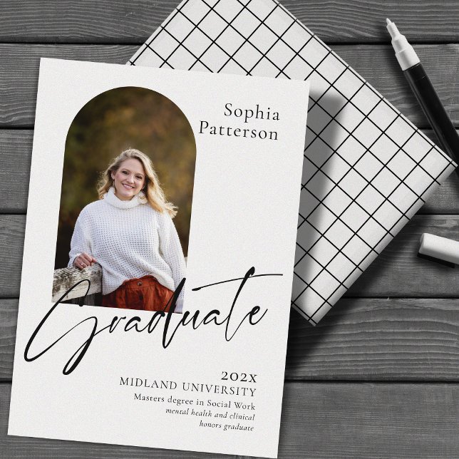 Minimalist Photo Black and White Announcement (Creator Uploaded)