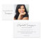 Minimalist Photo Black and White Business Card