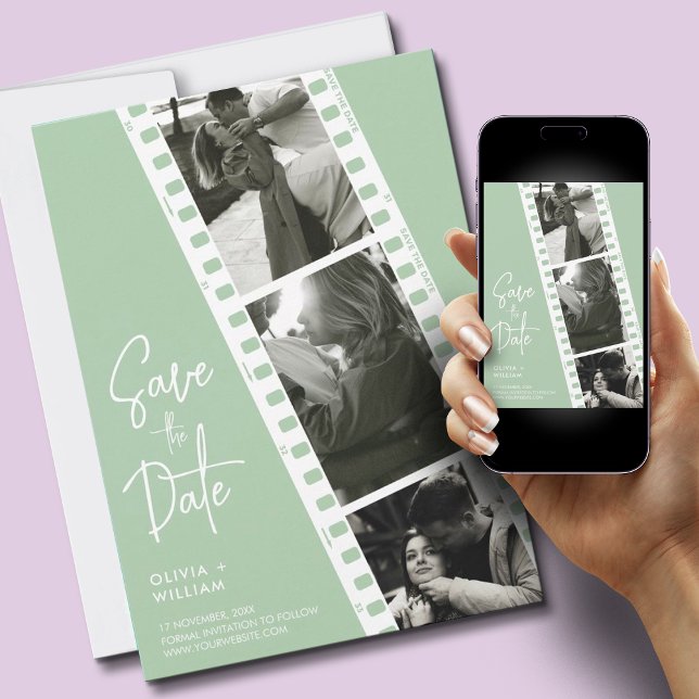 Minimalist Photo Booth Save the Date Invitation (Minimalist Photo Booth Save the Date Invitation)