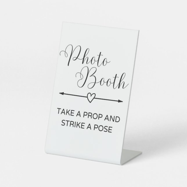 Minimalist Photo Booth Sign (Front)