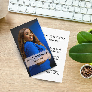 Minimalist Photo Business for Managers & Employee  Card