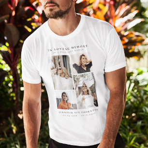 Minimalist Photo Collage In Loving Memory T-Shirt