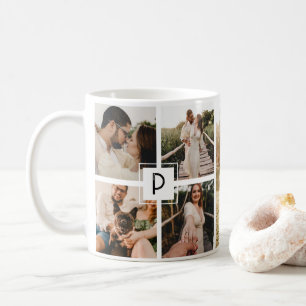 Minimalist Photo Family Collage Modern Gift Coffee Mug