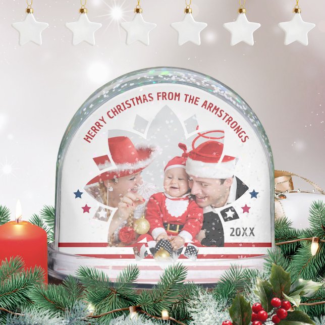 Minimalist Photo Family Holiday Keepsake (Minimalist Photo Family Holiday Keepsake Snow Globe ©Susanne Sachers - Sunny Mind 🌞)