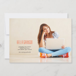 Minimalist Photo Graduation Announcement