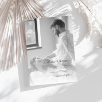 Minimalist Photo Intimate Wedding