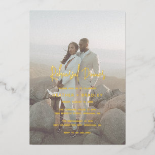 Minimalist Photo Modern Rehearsal Dinner