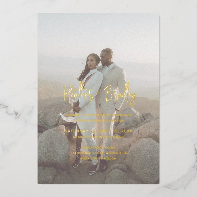 Minimalist Photo Modern Wedding (Front)