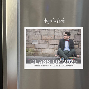 Minimalist Photo Overlay Graduation Announcement