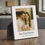 Minimalist Photo Personalized Text Keepsake Plaque<br><div class="desc">Create a meaningful keepsake with this minimalist photo plaque featuring personalized text. The clean modern layout places full focus on your favorite photo while maintaining a soft, timeless aesthetic that suits any home or office decor. Crafted with crisp print quality and a polished finish, this plaque makes a beautiful gift...</div>